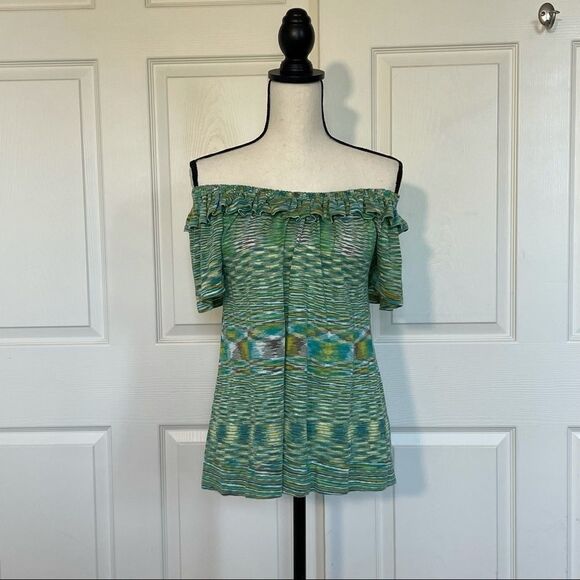 Banana Republic Ruffle Neck Short Sleeve Top, S - Picture 6 of 12